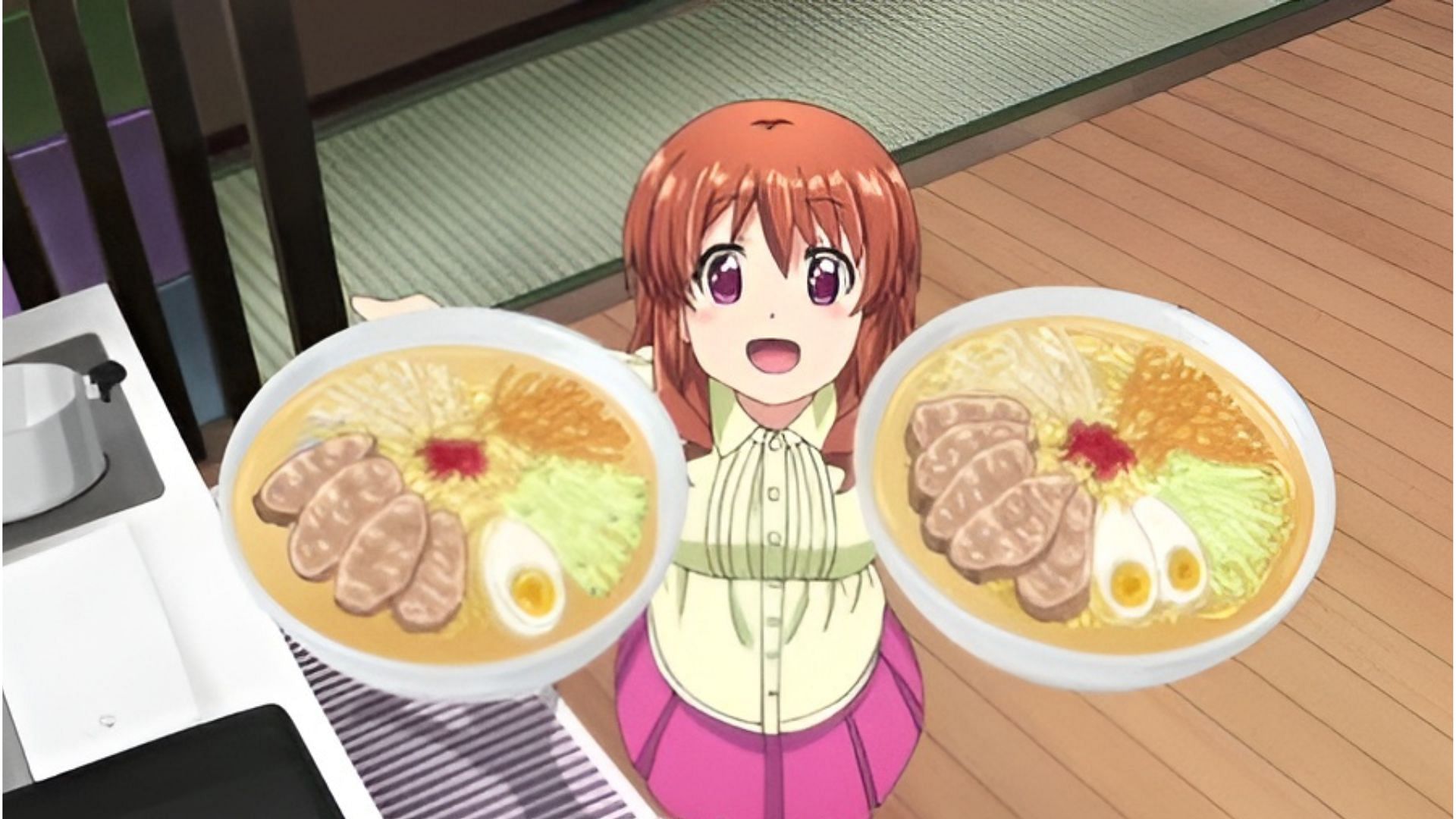 Still from Gourmet Girl Graffiti (Image via Shaft)